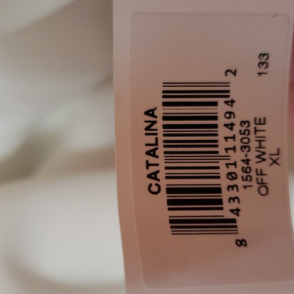 Dress the Population Catalina Crepe White Cocktail Fit and Flare Dress Xlarge - Picture 10 of 11